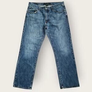 Calvin Klein Jeans Men's Sz 34x29.5 Blue Straight Cut Denim *Flaw*